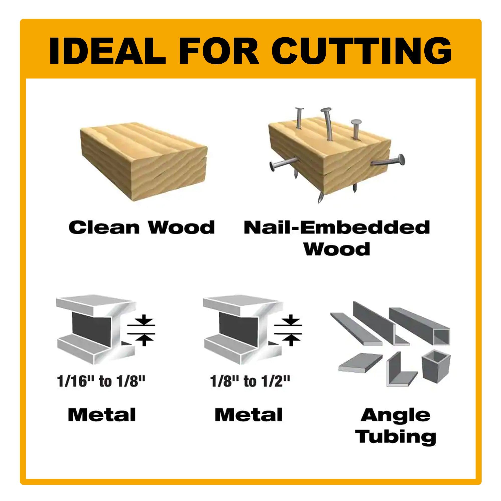 FOXBC 6 Inch 14/18 TPI Demolition Reciprocating Saw Blades for Auto Dismantling, 1/16-5/16 Medium Metals Cutting, Bi-Metal, 25-Pack