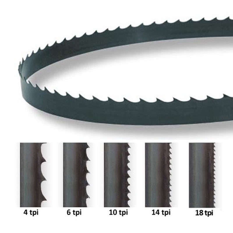 116 Inch X 3/8-Inch X 0.02, 3TPI Carbon Band Saw Blades, 2-Pack